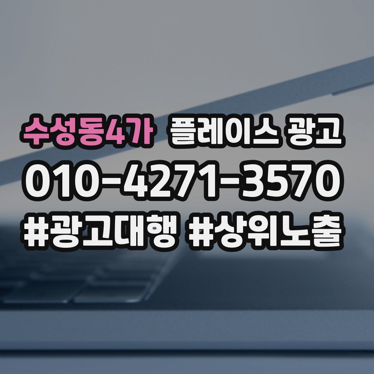수성동4가 플레이스 광고