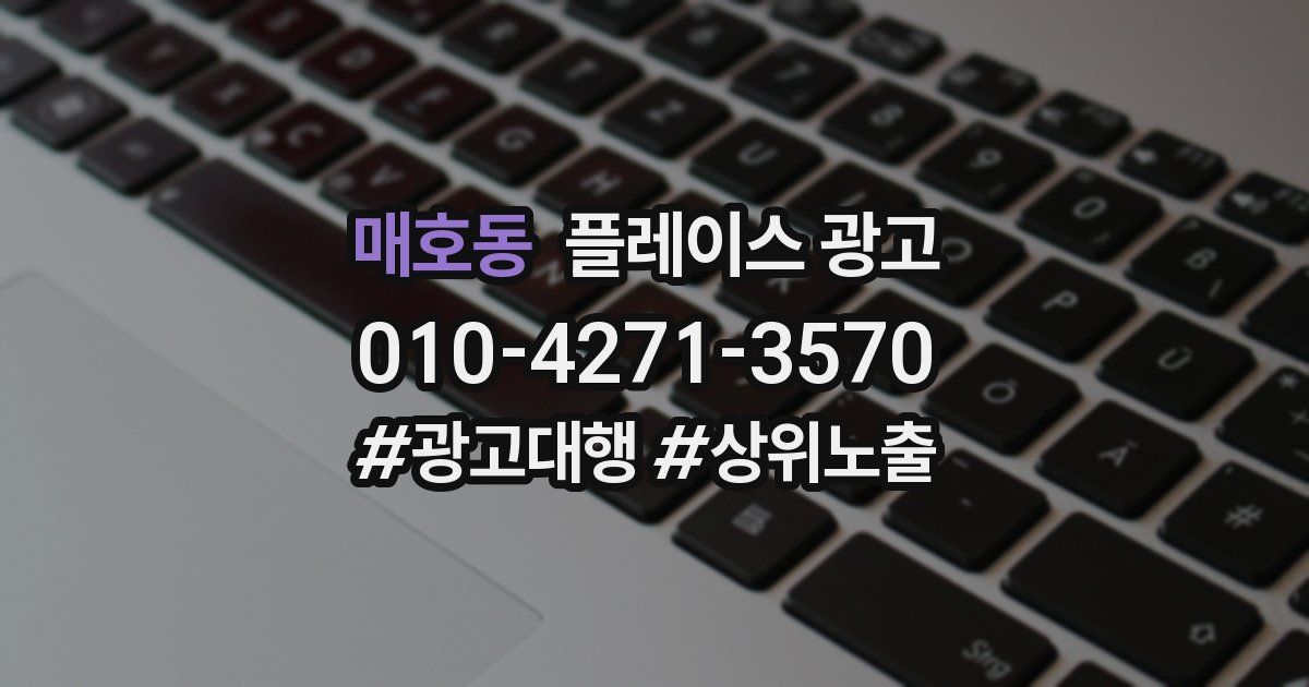 매호동 플레이스 광고