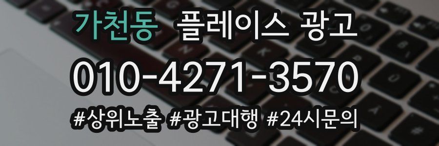 가천동 플레이스 광고