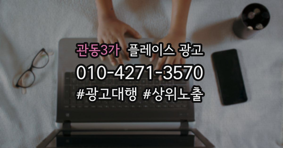 관동3가 플레이스 광고