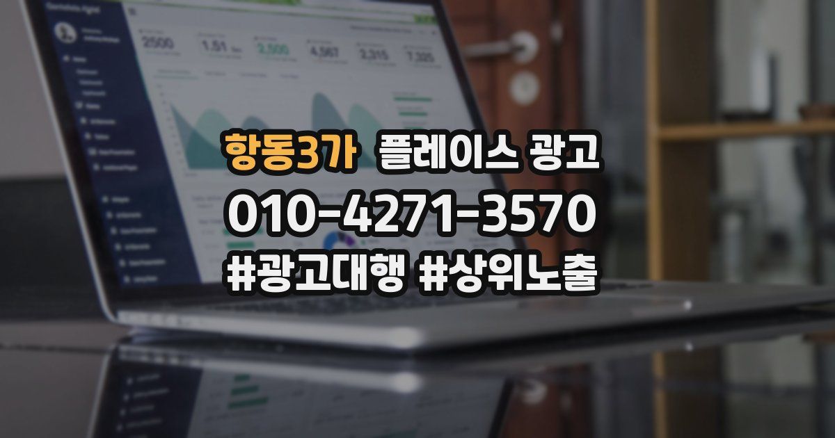 항동3가 플레이스 광고