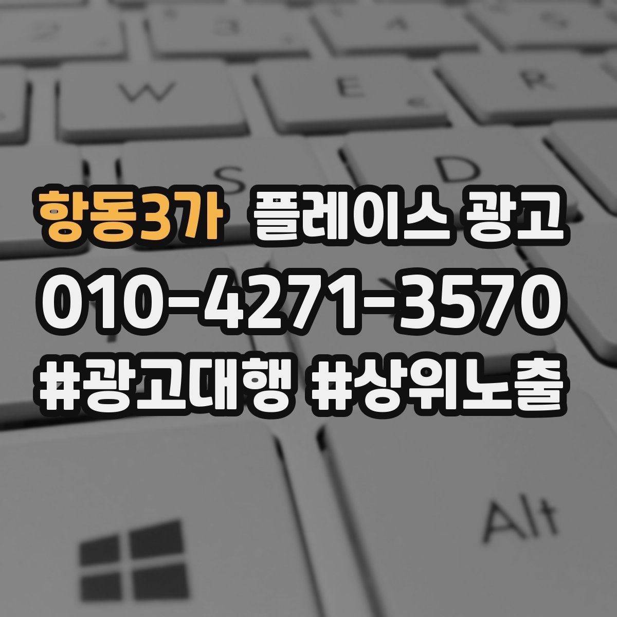 항동3가 플레이스 광고