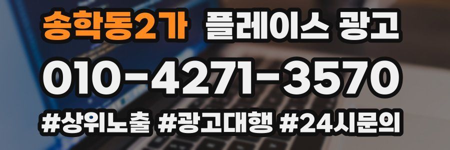 송학동2가 플레이스 광고