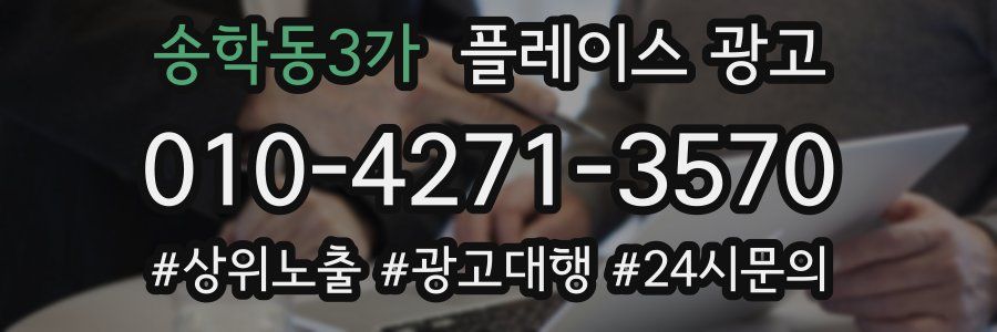 송학동3가 플레이스 광고
