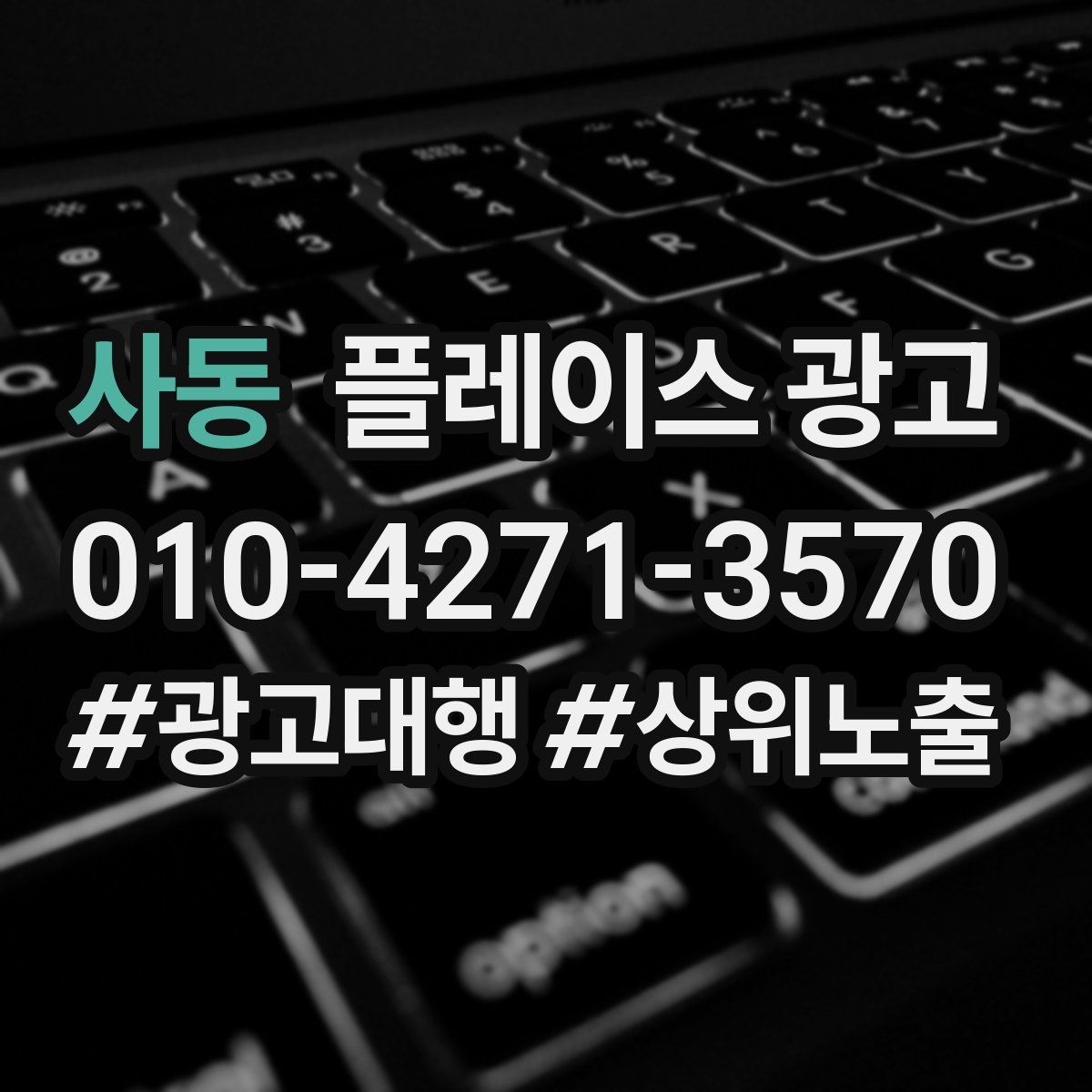 사동 플레이스 광고