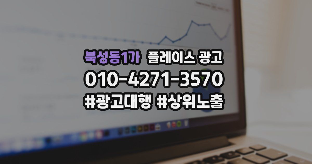북성동1가 플레이스 광고