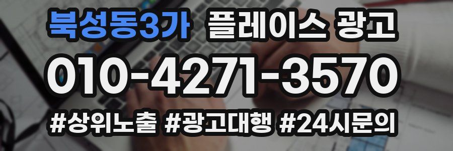 북성동3가 플레이스 광고