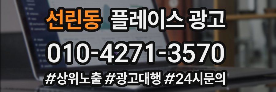 선린동 플레이스 광고