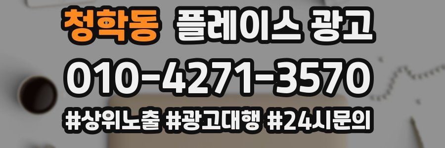청학동 플레이스 광고
