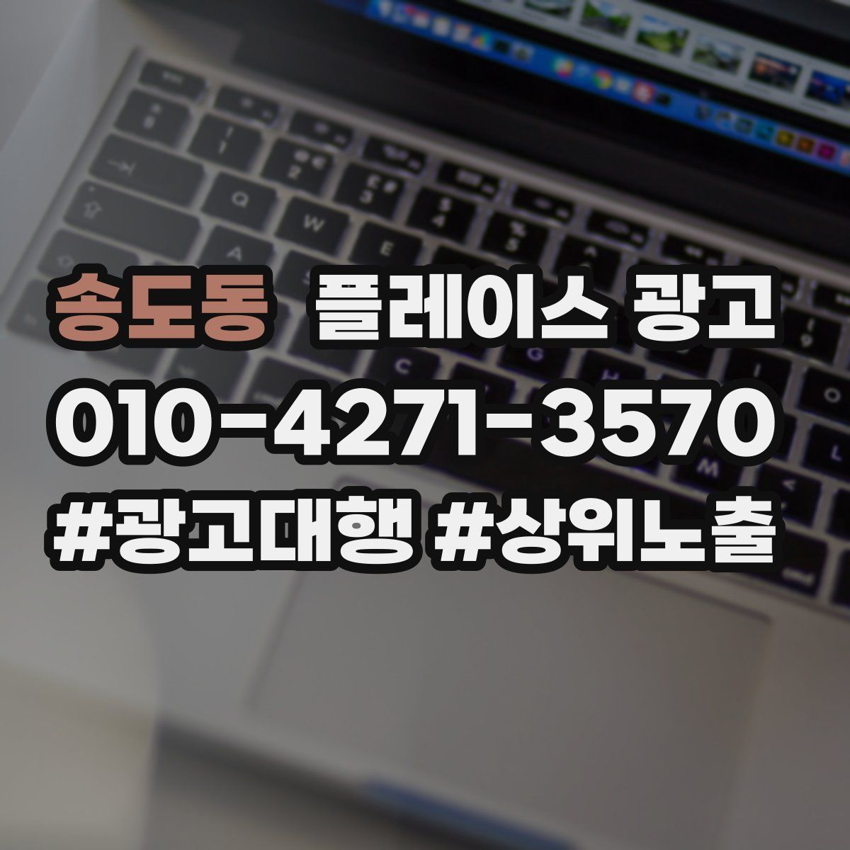 송도동 플레이스 광고