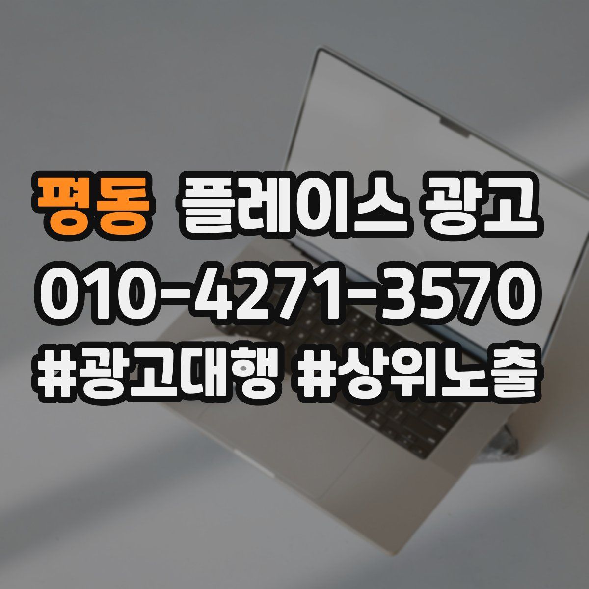 평동 플레이스 광고
