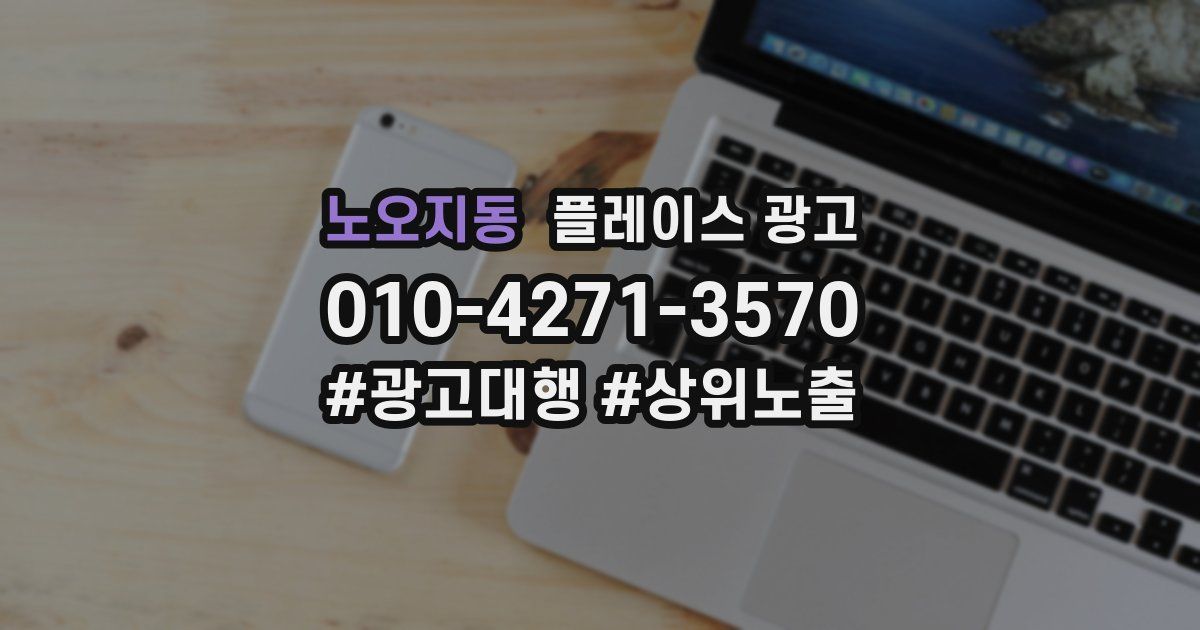 노오지동 플레이스 광고