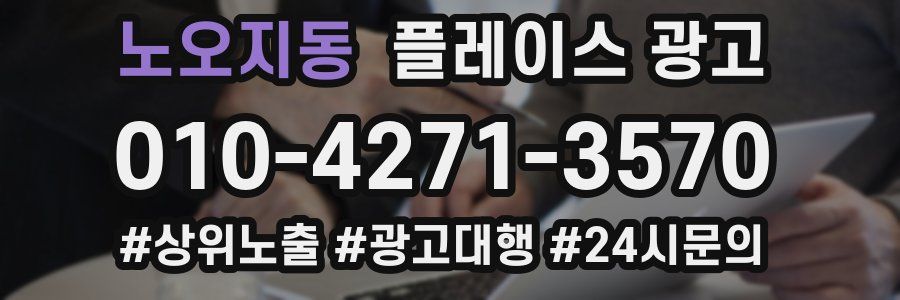 노오지동 플레이스 광고