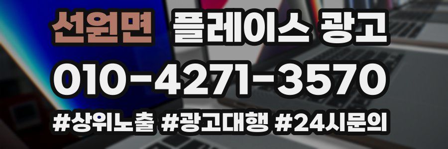 선원면 플레이스 광고