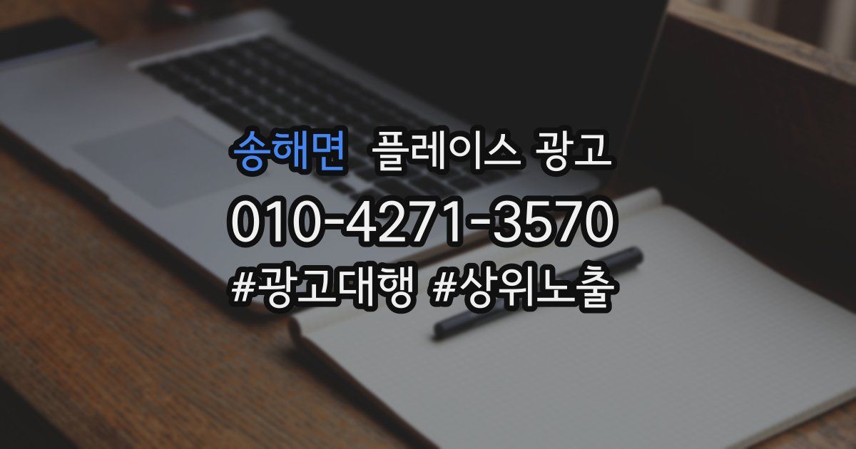 송해면 플레이스 광고