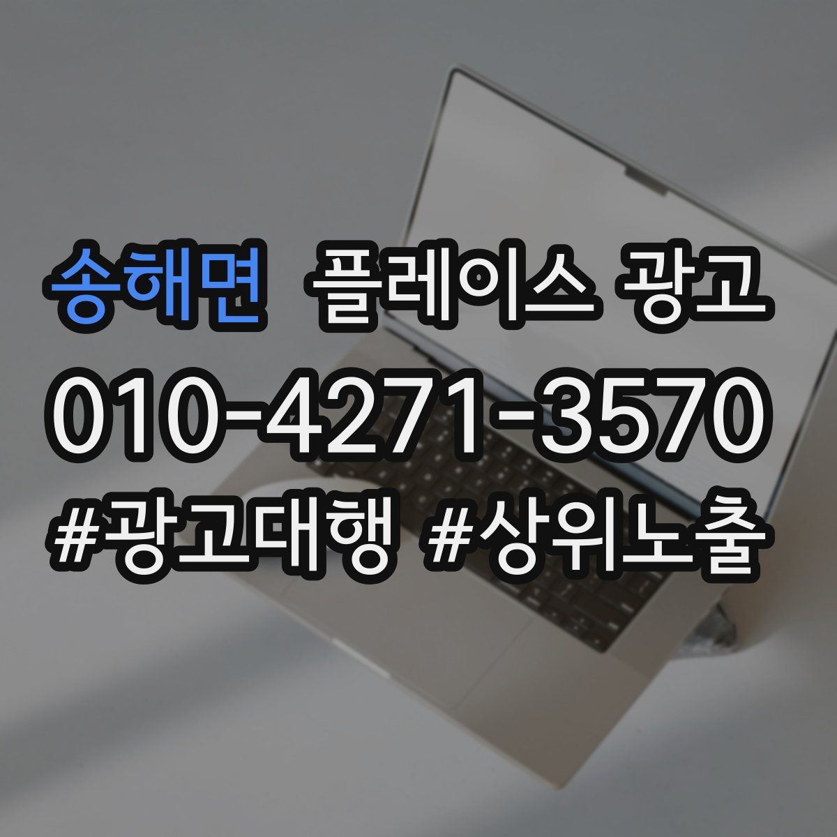 송해면 플레이스 광고