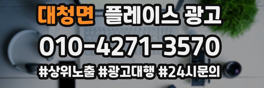 대청면 플레이스 광고
