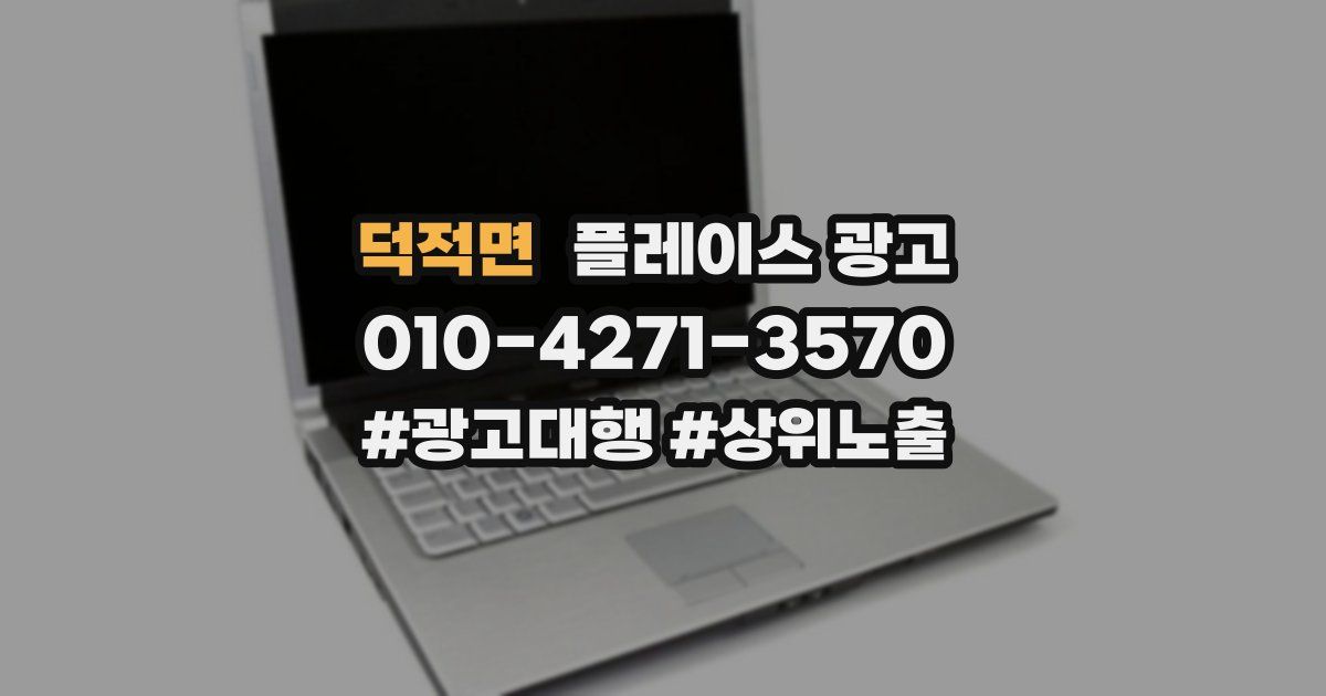덕적면 플레이스 광고