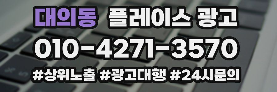대의동 플레이스 광고