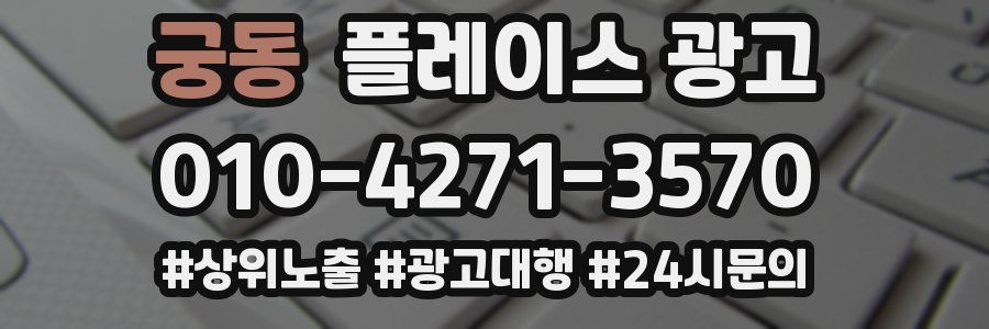 궁동 플레이스 광고