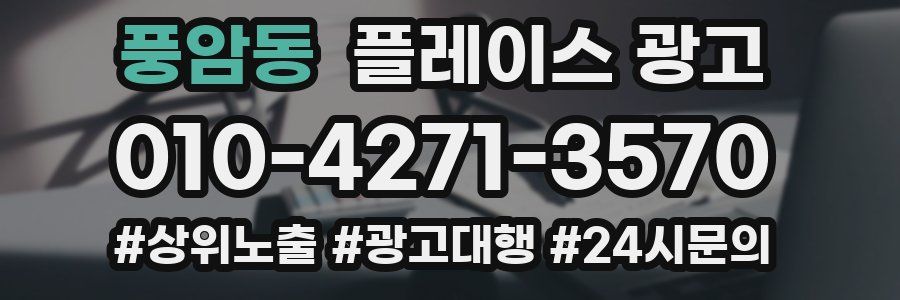 풍암동 플레이스 광고