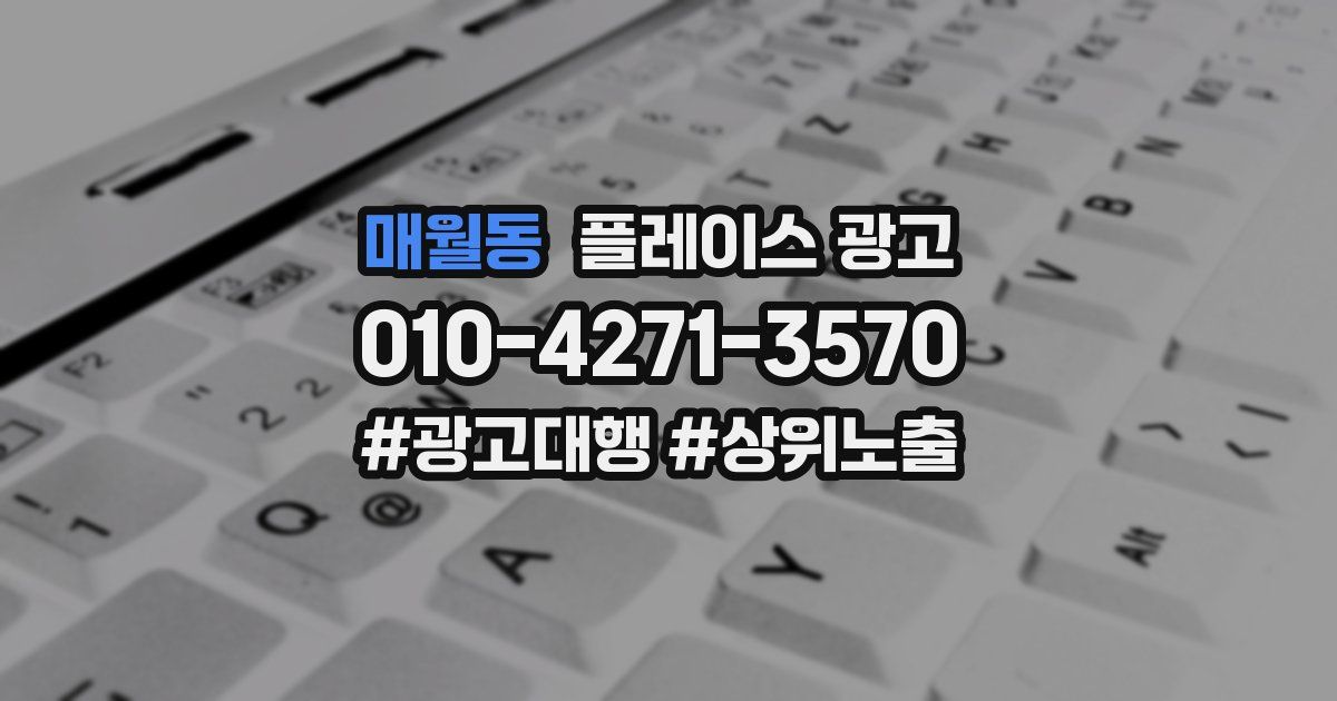매월동 플레이스 광고