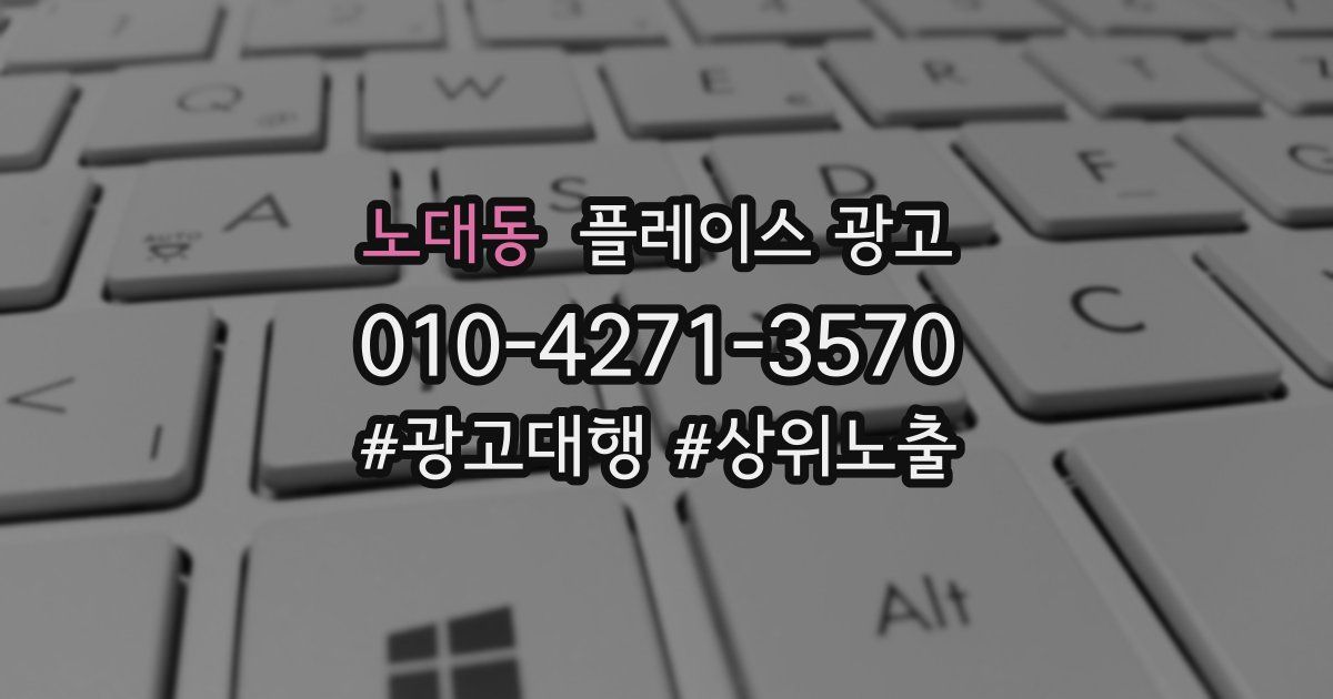 노대동 플레이스 광고
