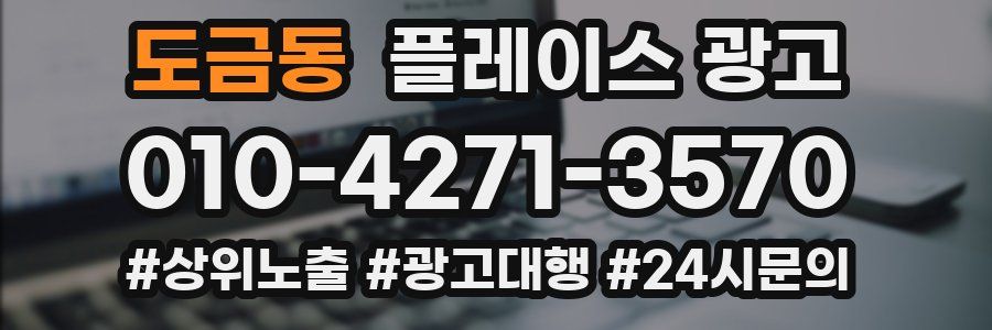 도금동 플레이스 광고