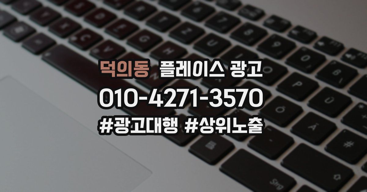 덕의동 플레이스 광고