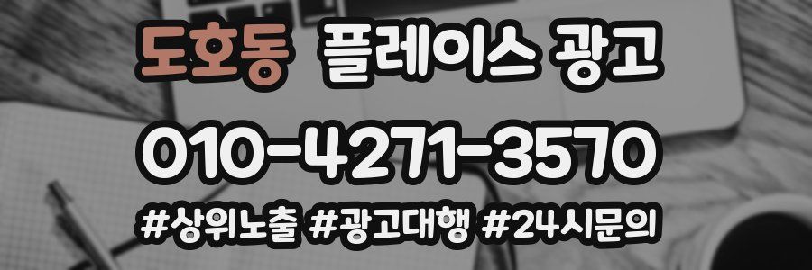도호동 플레이스 광고