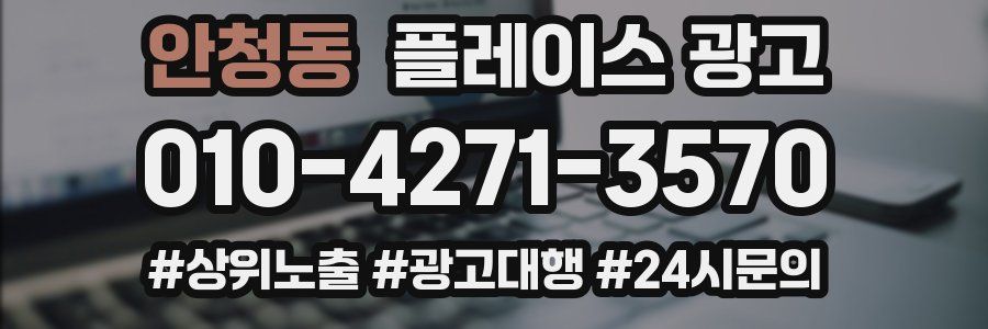 안청동 플레이스 광고