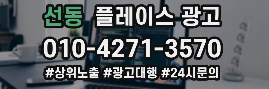 선동 플레이스 광고