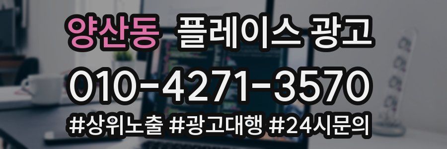 양산동 플레이스 광고