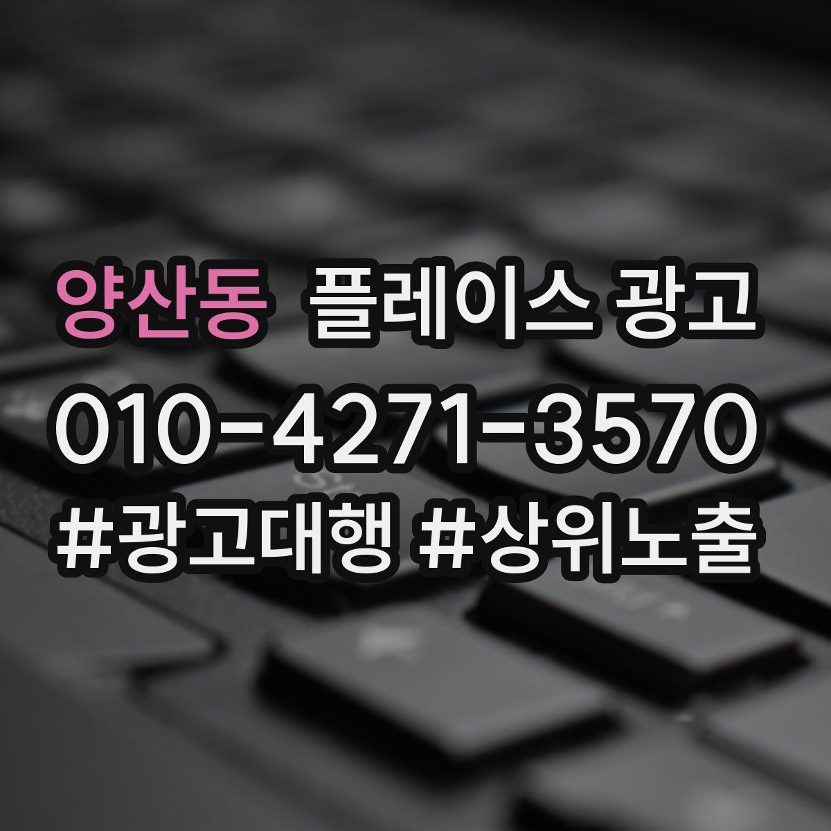 양산동 플레이스 광고