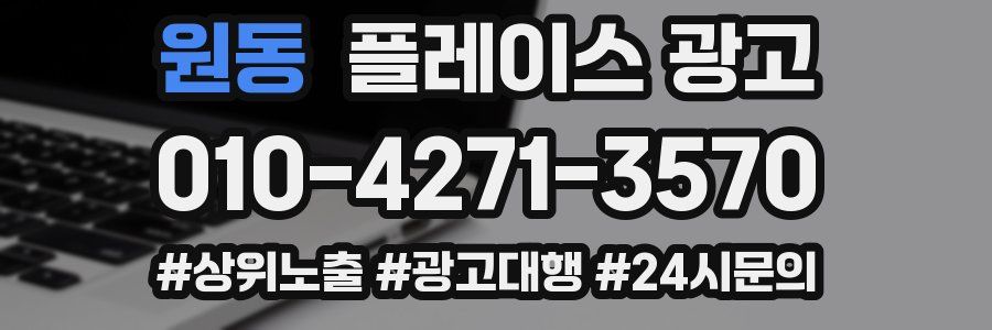 원동 플레이스 광고