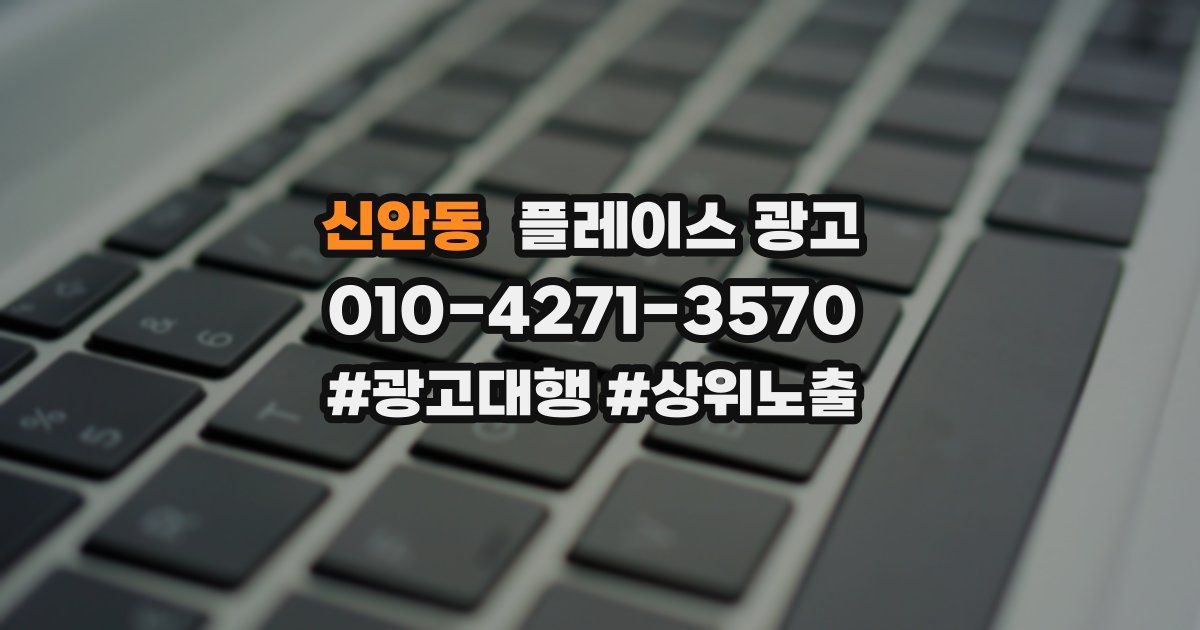 신안동 플레이스 광고