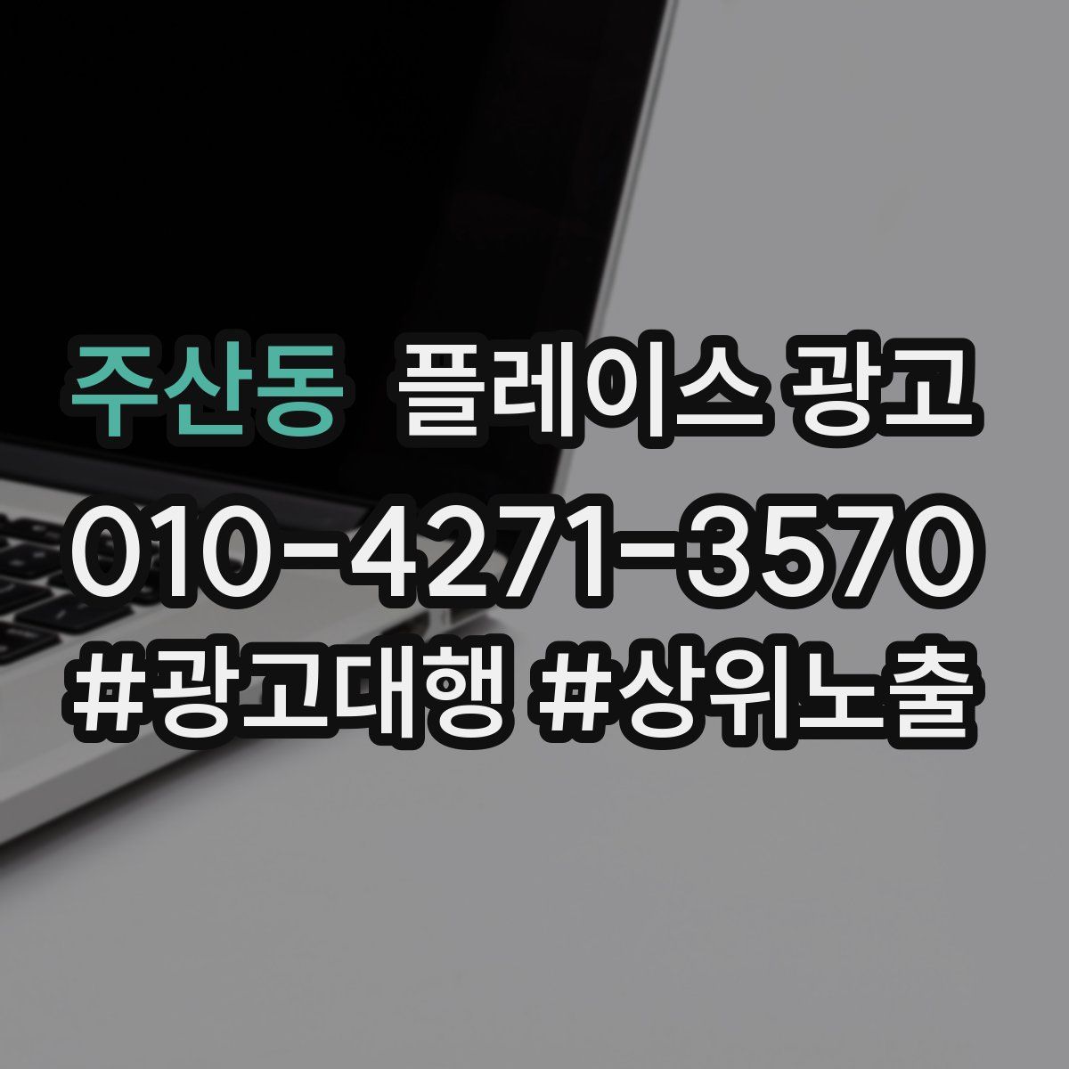 주산동 플레이스 광고