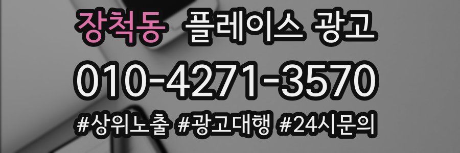 장척동 플레이스 광고