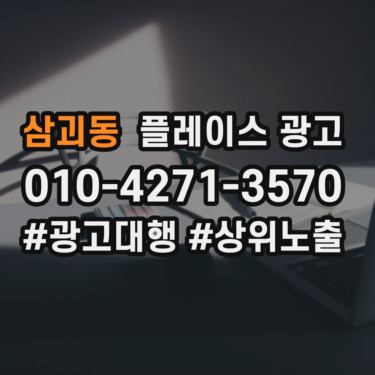 삼괴동 플레이스 광고