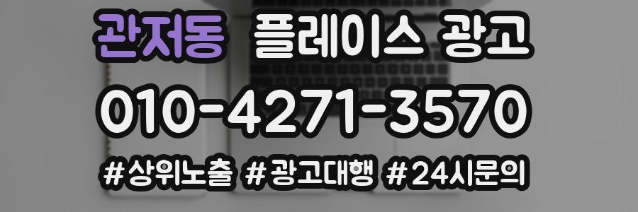 관저동 플레이스 광고