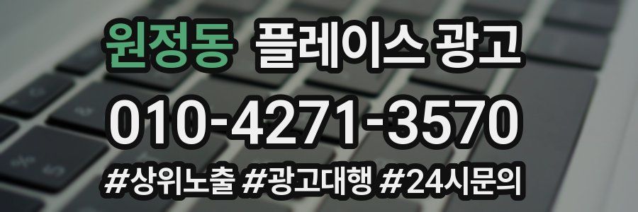 원정동 플레이스 광고