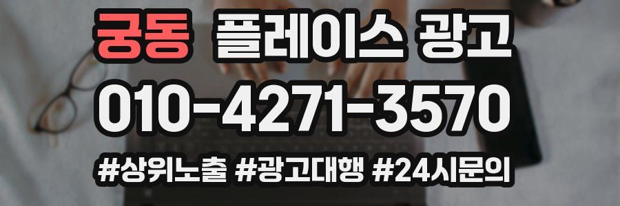 궁동 플레이스 광고
