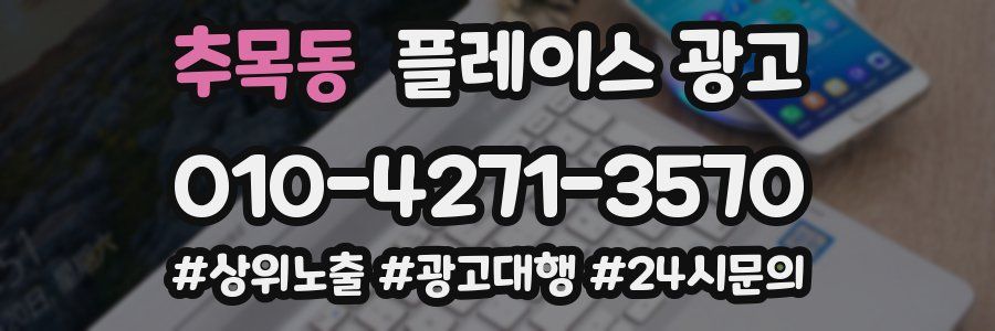 추목동 플레이스 광고