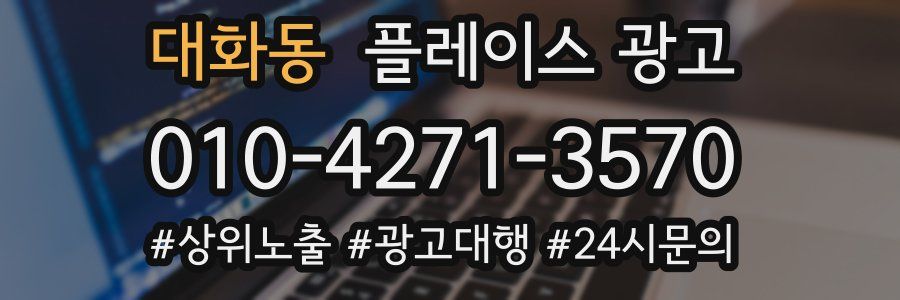 대화동 플레이스 광고