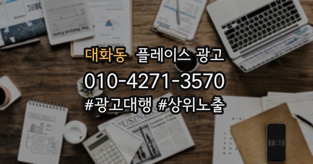 대화동 플레이스 광고
