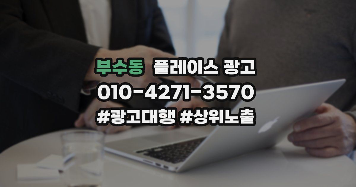 부수동 플레이스 광고