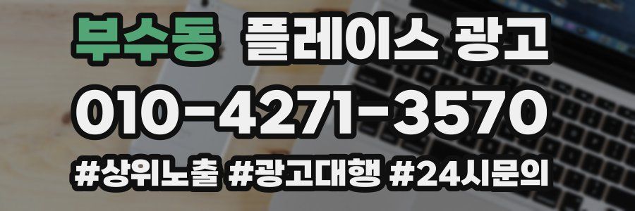 부수동 플레이스 광고