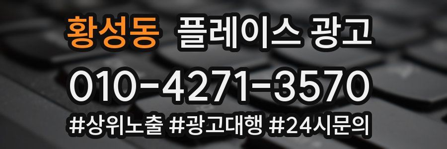 황성동 플레이스 광고