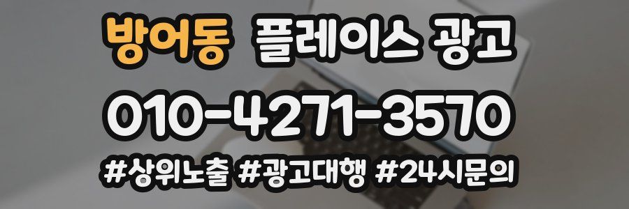 방어동 플레이스 광고