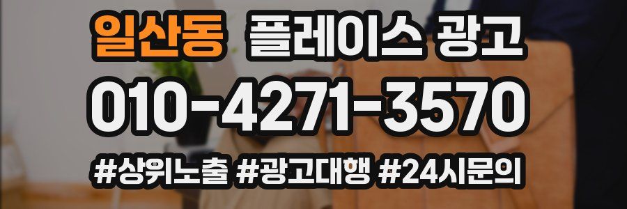 일산동 플레이스 광고